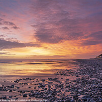 Buy canvas prints of Pastel sunrise at Cromer  by andrew loveday