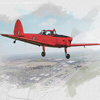 Buy canvas prints of The 'Royal' de Havilland Chipmunk T10 by Aviator Art Studio