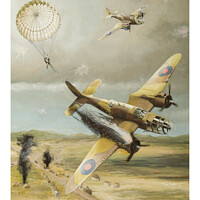 Buy canvas prints of “Lucky Jim” - RAF Martin Baltimore bomber escape by Dan Hedger by Aviator Art Studio