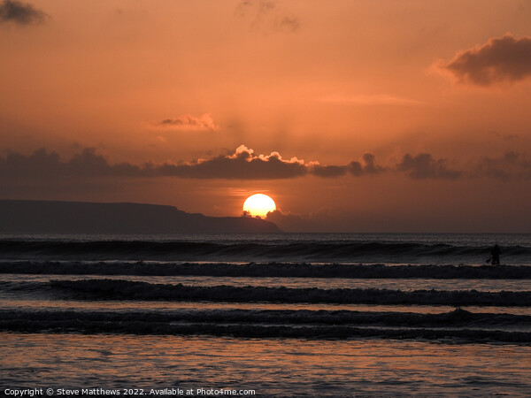 Westward Ho! sunset Picture Board by Steve Matthews
