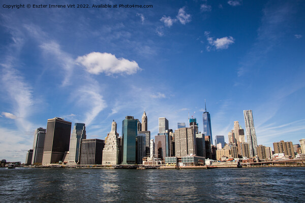 Skyline os Manhattan, New York Picture Board by Eszter Imrene Virt