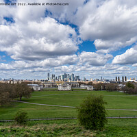 Buy canvas prints of The skyline of London from Greenwich Park by Eszter Imrene Virt