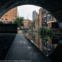 Buy canvas prints of Canal in Birmingham by Eszter Imrene Virt
