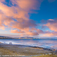 Buy canvas prints of Golden Hour at Swansea Bay by Chris Richards