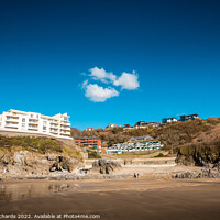 Buy canvas prints of Langland Beach by Chris Richards
