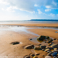 Buy canvas prints of Amroth Beach by Chris Richards