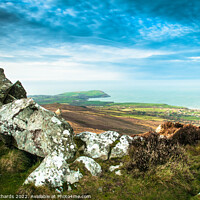 Buy canvas prints of Dinas Head from Carn Ingli by Chris Richards