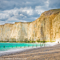 Buy canvas prints of Newhaven West Beach, East Sussex by Chris Richards