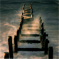 Buy canvas prints of Sea Defences by Ian Saunders