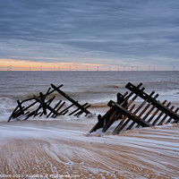Buy canvas prints of Caister Groynes by Ian Saunders