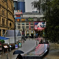 Buy canvas prints of A typical day in Manchester by Liam Ferris