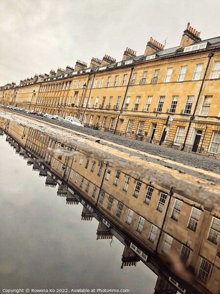 Great Pulteney St in the puddle  Picture Board by Rowena Ko