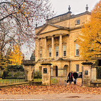 Buy canvas prints of The Holburne Museum in autumn  by Rowena Ko