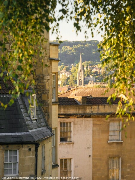 Morning view of Bath City Picture Board by Rowena Ko