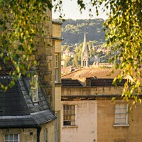 Buy canvas prints of Morning view of Bath City by Rowena Ko