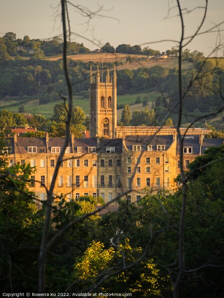 A morning view of St Saviour’s Church of Bath Picture Board by Rowena Ko