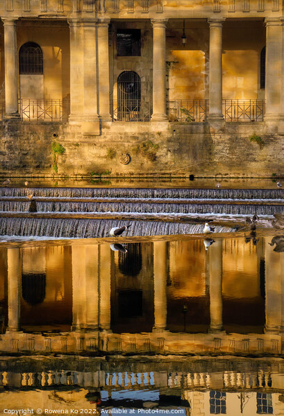 Reflection at the Pulteney Weir  Picture Board by Rowena Ko