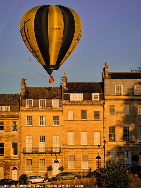 Hot air balloon in Bath  Picture Board by Rowena Ko