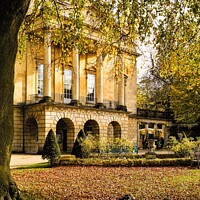 Buy canvas prints of The Holburne Museum in Golden Autumn by Rowena Ko
