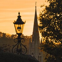 Buy canvas prints of The lantern and the church  by Rowena Ko