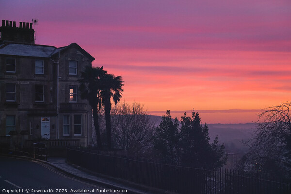 Sunrise view at the Camden Crescent in Bath Picture Board by Rowena Ko