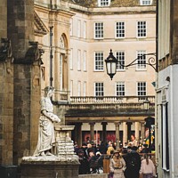 Buy canvas prints of Rebecca Fountain and Abbey Churchyard  by Rowena Ko