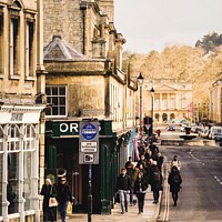 Buy canvas prints of Pulteney Bridge and Holburne Museum by Rowena Ko