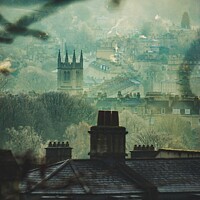 Buy canvas prints of Misty View of Bath City  by Rowena Ko