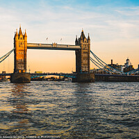 Buy canvas prints of Tower Bridge: The Golden Hour by Rowena Ko