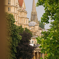 Buy canvas prints of A window with the classic central Bath view by Rowena Ko