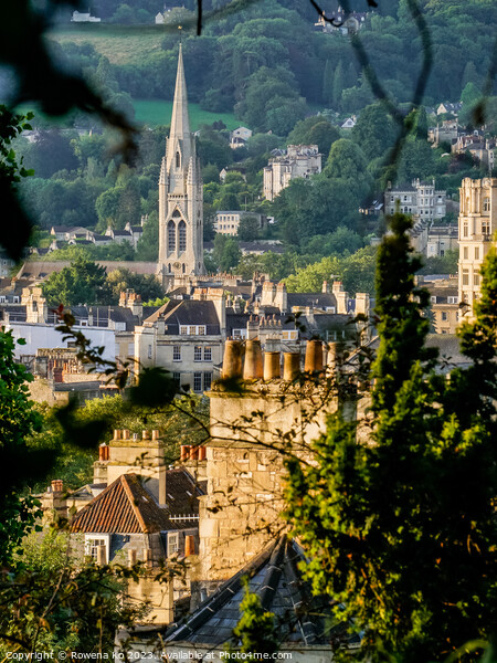 Bath city in golden summer morning Picture Board by Rowena Ko
