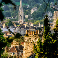 Buy canvas prints of Bath city in golden summer morning by Rowena Ko