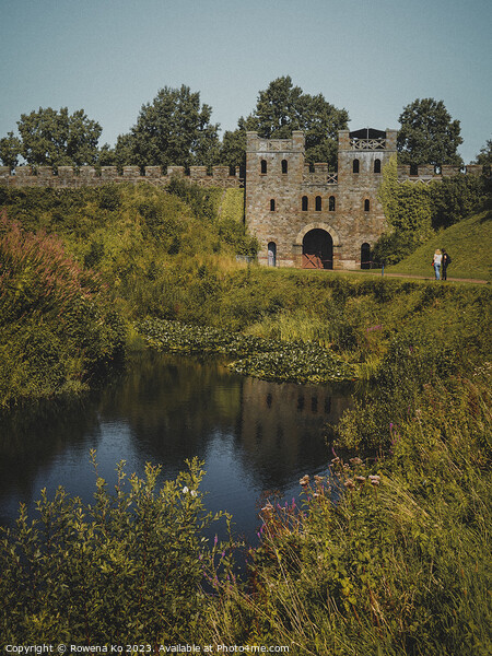 Enchanted LakesideGatehouse of Cardiff Castle  Picture Board by Rowena Ko