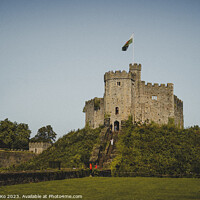 Buy canvas prints of Cardiff Castle: A Verdant Royal Legacy by Rowena Ko