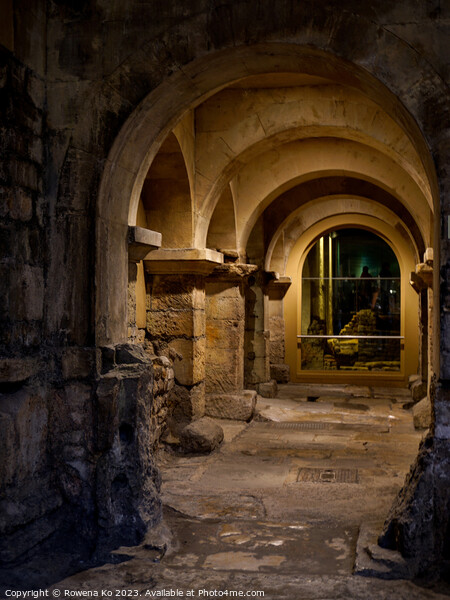 Roman Bath Arches Picture Board by Rowena Ko