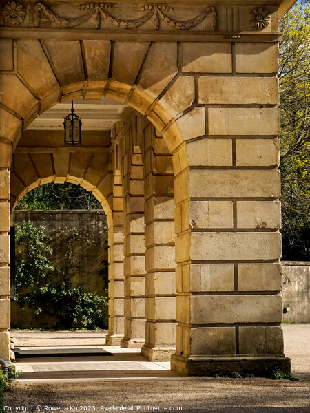 The arch doorway of Holburne Museum Picture Board by Rowena Ko