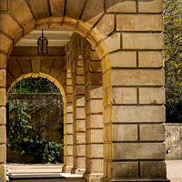 Buy canvas prints of The arch doorway of Holburne Museum by Rowena Ko