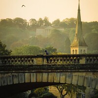 Buy canvas prints of Morning view of North Parade Bridge  by Rowena Ko