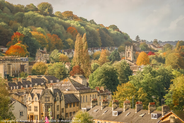 Fall mood photography of UK somerset cotswold city Bath in Golden Autumn  Picture Board by Rowena Ko