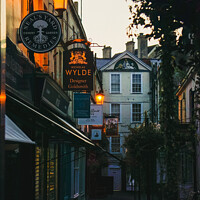 Buy canvas prints of Lightened up Northumberland Place in early morning Bath  by Rowena Ko