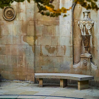 Buy canvas prints of The Cross Bath in autumn  by Rowena Ko