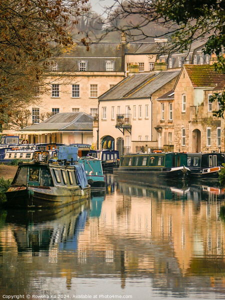 Photography of Canal in cotswold city Bath, somerset, UK  Picture Board by Rowena Ko