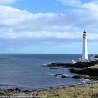 Buy canvas prints of Scurdie Ness Lighthouse  by Mary M Rodgers