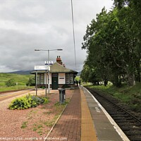 Buy canvas prints of Rannoch Station by Mary M Rodgers