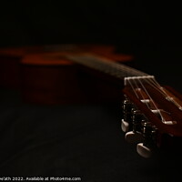 Buy canvas prints of Guitar in the dark. by Bobby De'ath