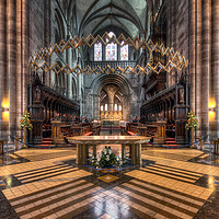 Buy canvas prints of Hereford Cathedral by Dave Urwin