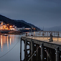 Buy canvas prints of Night Falls at Aberdovey  by Dave Urwin