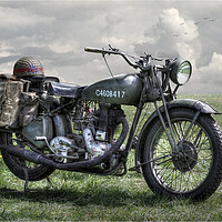 Buy canvas prints of Norton Motorcycle  by Dave Urwin