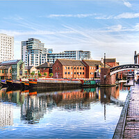 Buy canvas prints of Gas Street Basin by Dave Urwin