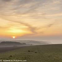 Buy canvas prints of Sea mist at sunset, Weybourne Norfolk by Paul Thetford